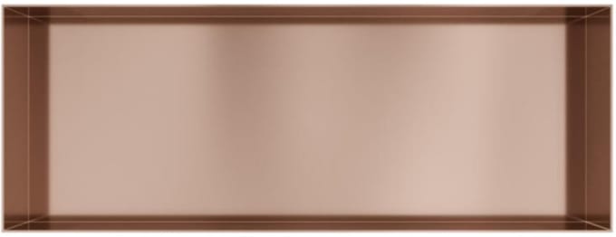 Hotbath &More Inbouwnis - 30 x 80 x 126 cm - Frameless - Geborsteld Koper PVD