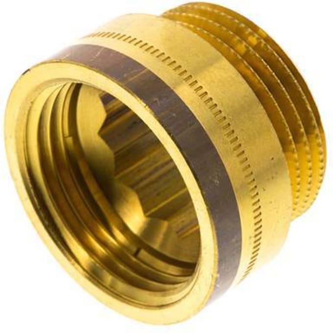 G 1'' F/M Messing Verlengstuk DIN 3523 - 15 mm