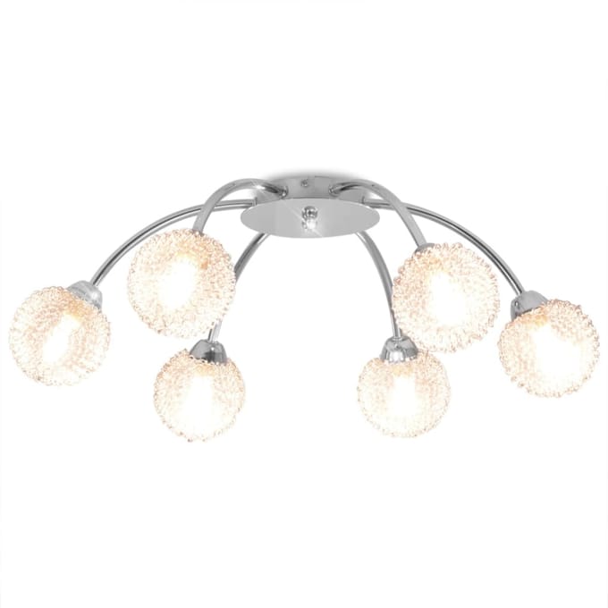 vidaXL Plafondlamp met 6 LED-lampen G9 240 W