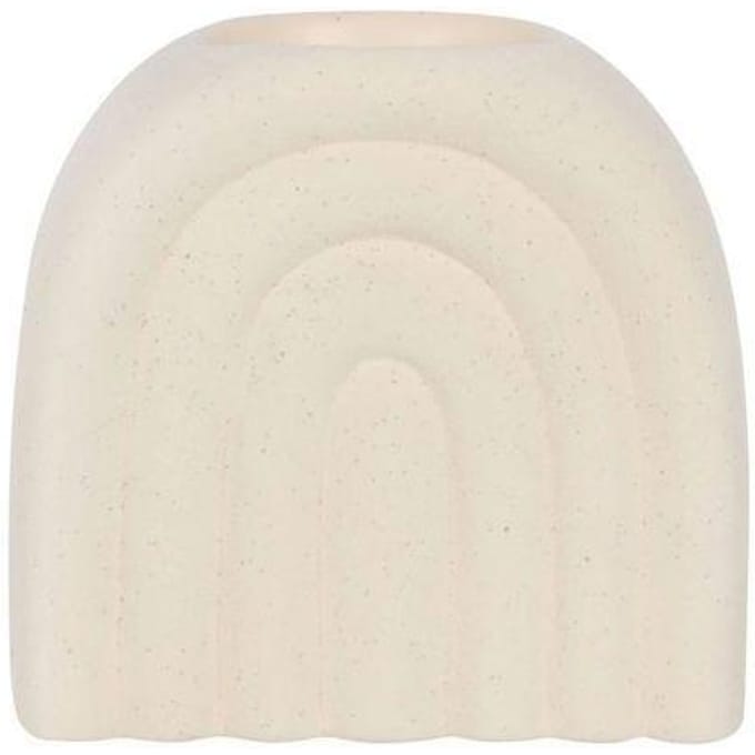 Oliebrander en wasverwarmer minimalistische speckle arch - wit