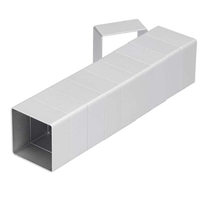 10 Stuks/Set Roestvrij Staal Maancake Vorm Set Koekjes Uitsteker DIY Bakvorm Set Kwadratisch white