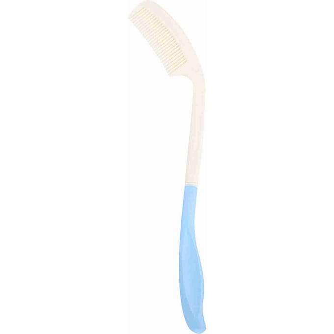 Kam met Lange Handgreep Haarborstel Antislip Ergonomisch Lange Kam Bereik white
