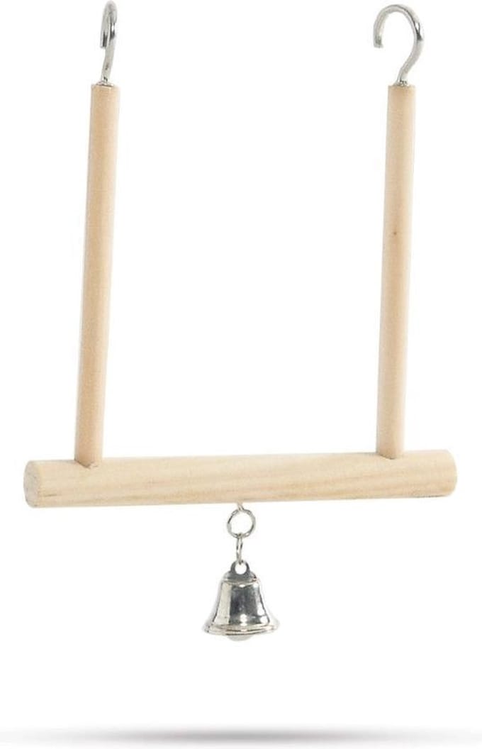 Beeztees Houten schommel - met bel