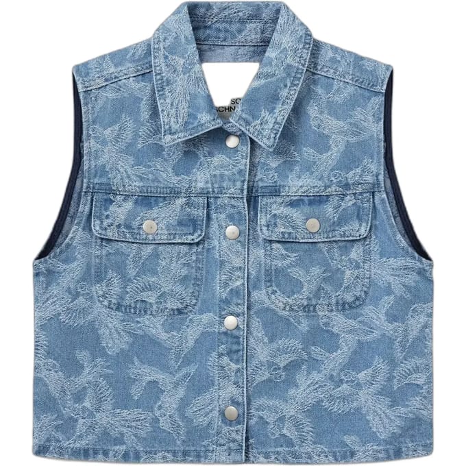 Sofie Schnoor - Carolesy denim gilet - Blauw - Maat 152
