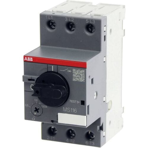 ABB 1SAM 250 000 R1004 MS 116-0,63 Motorbeveiligingsschakelaar Instelbaar 690 V/AC 0.63 A 1 stuk(s)