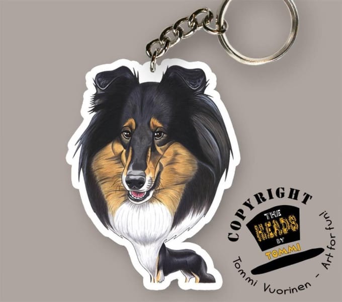 Sleutelhanger Hond Schotse Collie