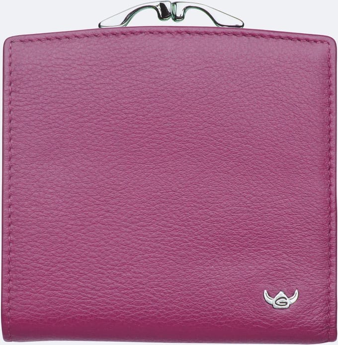 Golden Head Leren portemonnee Madrid RFID Protect Bügelbörse 2049 Fuchsia paars