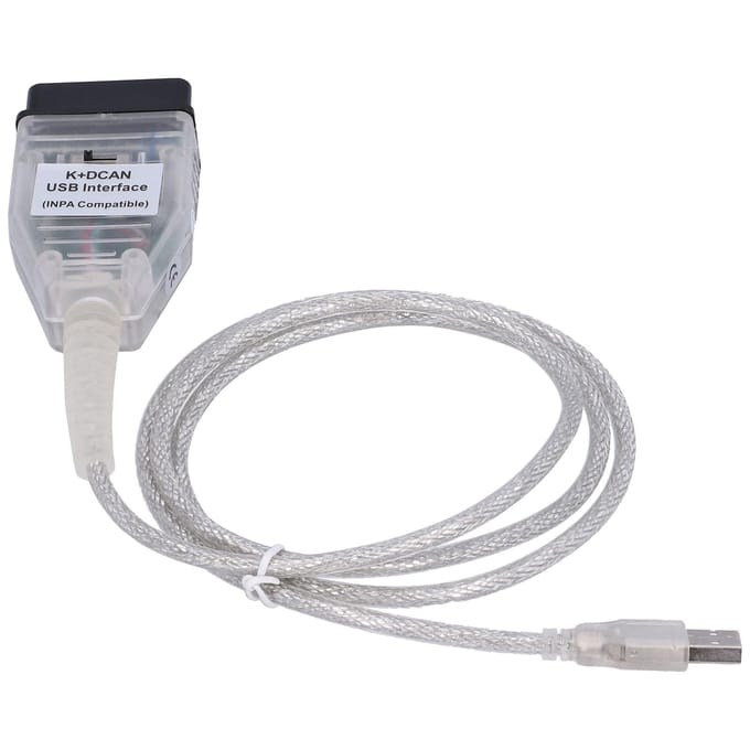 1224V OBD Kabeladapter met Schakelaar voor K+CAN K+DCAN Auto Auto Foutdiagnose Tool gray