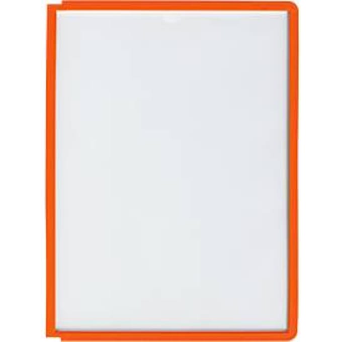 Zichtpanelen Sherpa - A4 formaat - oranje - 5 stuks