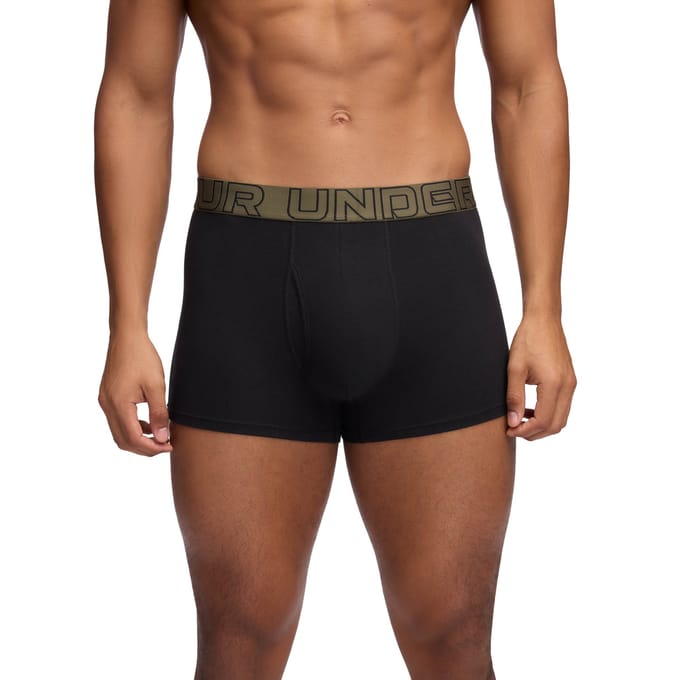 Under Armour Boxershorts UA PERFORMANCE COTTON - SOLID 3 IN 3PK Set van 3