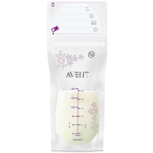 Philips Avent Moedermelk bewaarzakjes - 25 zakken - 180 ml - SCF603/25 Onbehandeld/Naturel unisex