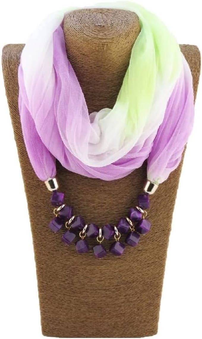 Dames Sjaal - Ketting Sjaal - Dagelijks Gebruik - Decoratief Accessoire - Meer dan 175cm - B