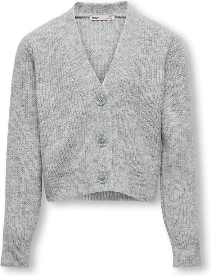 ONLY meisjes kids vest ORIANA Light Grey Melange SILVER GLITTER Regular Fit