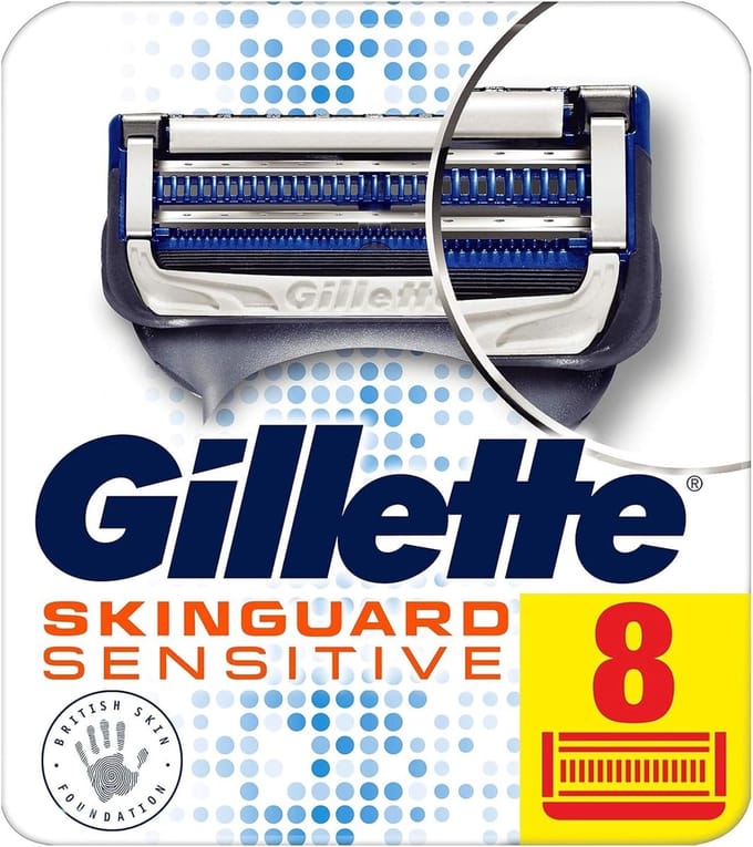 Sensitive Scheermesjes voor Gevoelige Huid - 8 Stuks