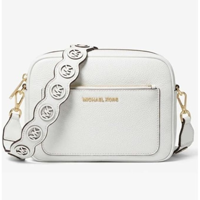 Michael Kors Jet set crossbody tas optic white
