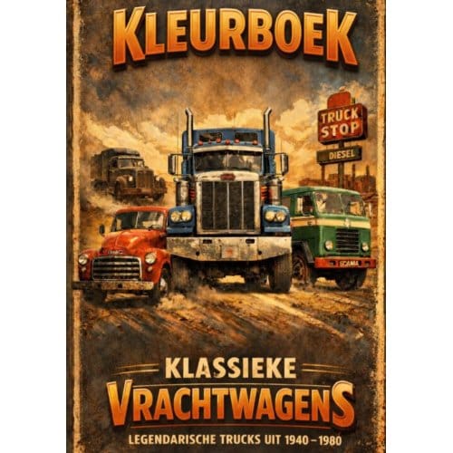 Kleurboek, Klassieke Vrachtwagens. - H. Mourits