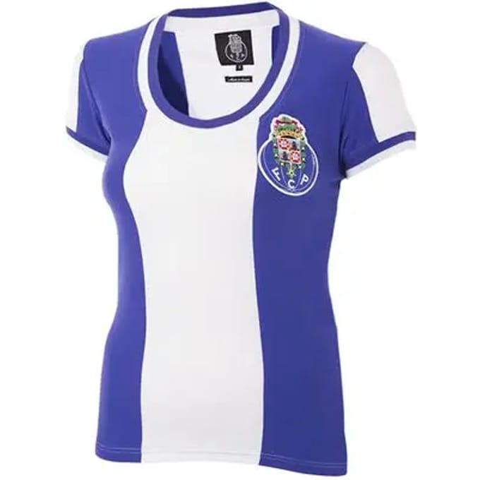 COPA - FC Porto 1971/72 Dames Retro Voetbalshirt - Wit - Blauw - L