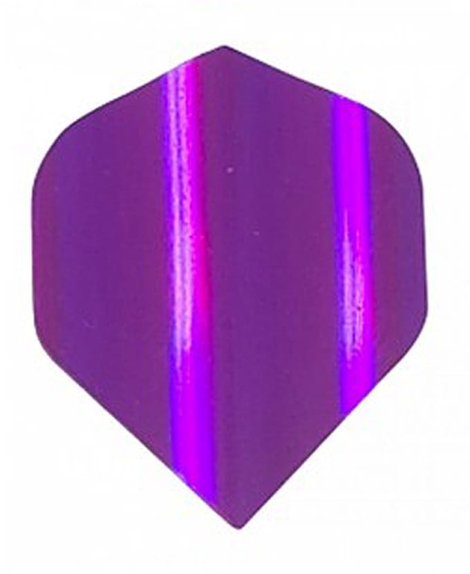 DLDarts - Holographic Standaard Flight - 75 micron - 1 set - Paars