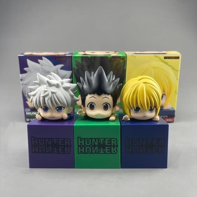 Périphérique d'Anime Poupée Version Q Killua Zoldyck GON FREECSS Kurapika Modèle Ornement de Bureau Cadeau