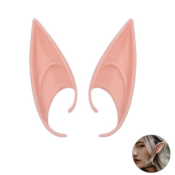 Elfenoren voor Halloween Cosplay 1 Paar Cosplay Fee Pixie Elfenoren Apricot 12cm abrikoos
