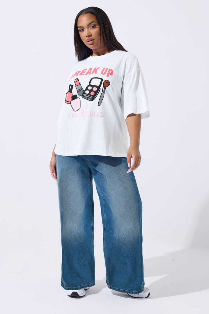 Limited Collection Wit 'Break Up Makeup' Tshirt Size 46