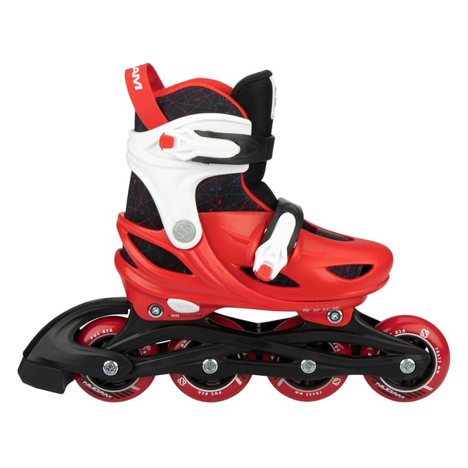 Nijdam Skeelers - Verstelbaar - Kinderen - Red Racer - Rood - Maat 29-32