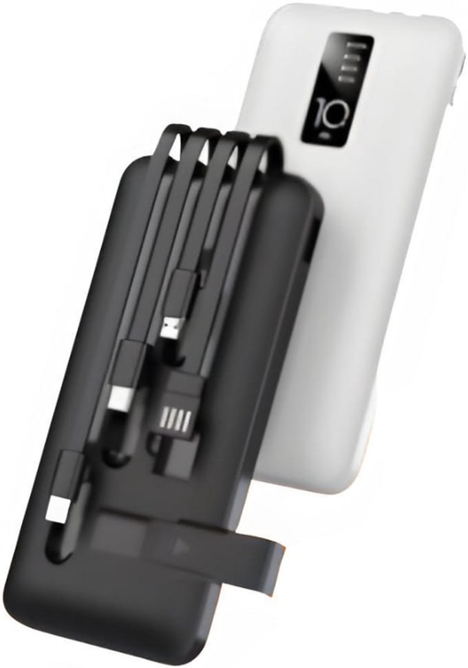MG 40k Powerbank - 10000 mAh - micro/type-c/lightning - Zwart
