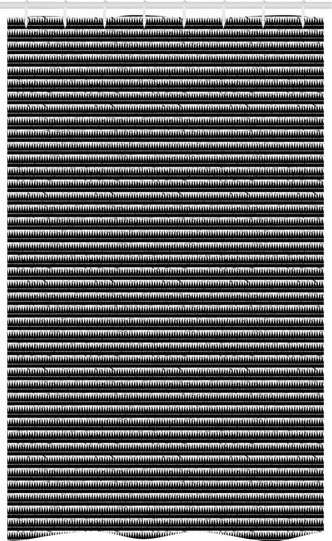 ABAKUHAUS douchegordijn Azteeks – 120 x 180 cm – Grunge Chevron
