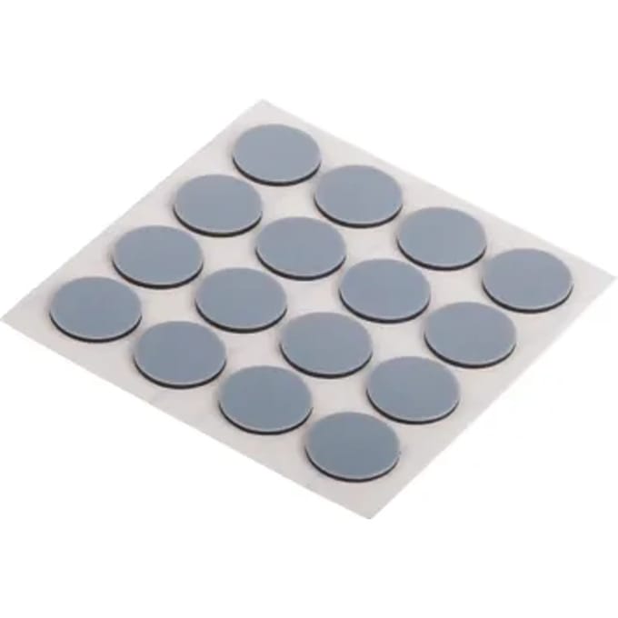 Fix-o-moll Zelfklevende Glijders Easy Glider Plat Grijs 17 Mm 16st