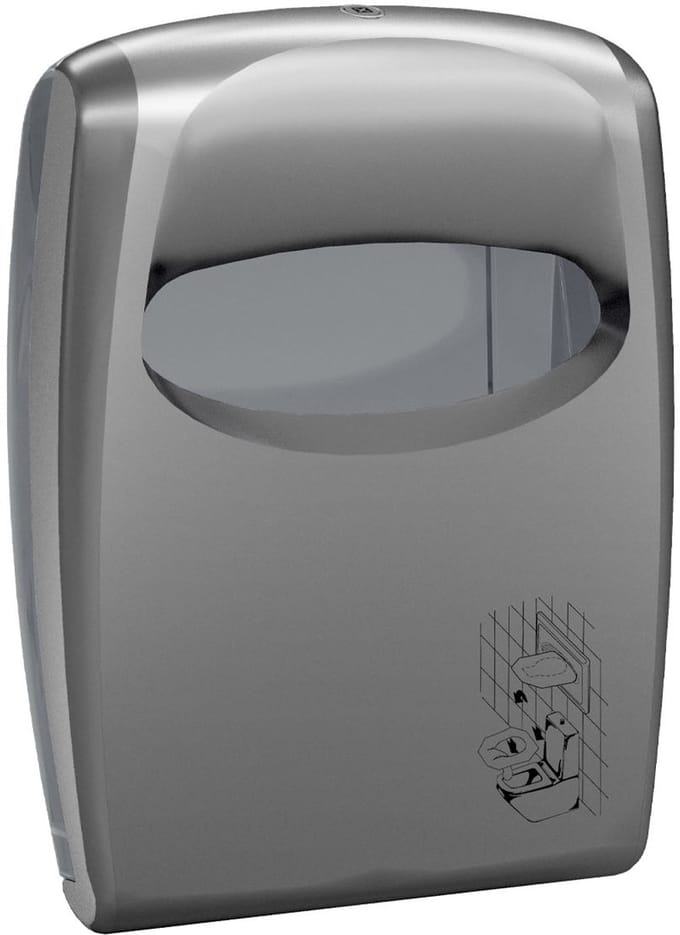 Marplast MP910, Dispenser voor toiletkussens, Kunststof, Capaciteit 200 vel, Grijs