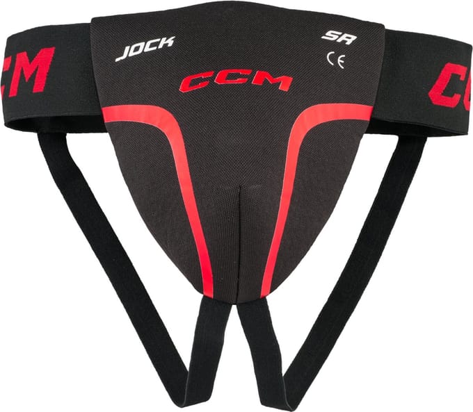 CCM - Toque - Kruisbeschermer - Kinderen - Zwart - Rood