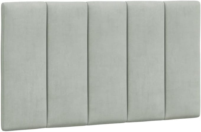 vidaXL Headboard cushion 90cm velvet light gray,headboard pillow,pillow headboard,headboard bed pillow,headboard pillow,pillow headboard bed