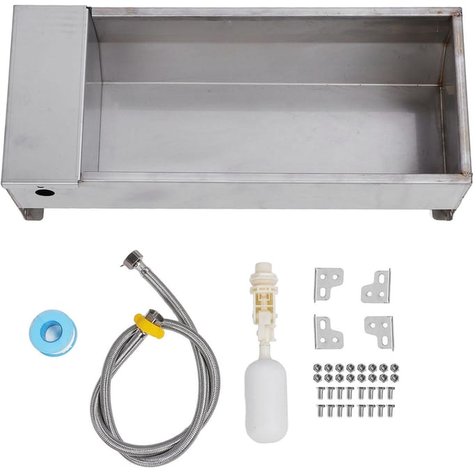 Automatische Veedrinkbak RVS Grote Capaciteit Zelfvullend Dierdrinkwater gray
