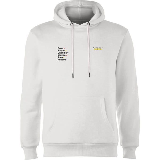 Friends Names Unisex Hoodie - White - M