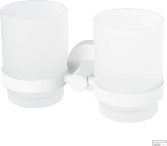 Haceka Bekerhouder Rondi Dubbel Glas Wit