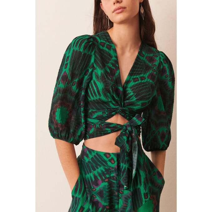 BA&SH Top Cally Vert Size: L | Blouses Outlet | Dames | Zwart