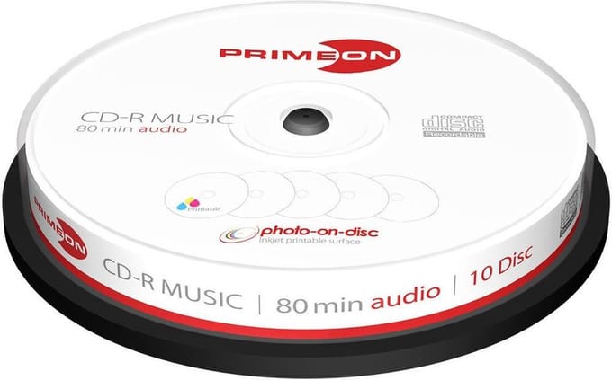 Primeon 2761111 CD-R 700MB 10stuk(s) lege cd