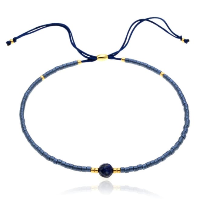 Deja Armband Miyuki Glas kralen - Dark Blue