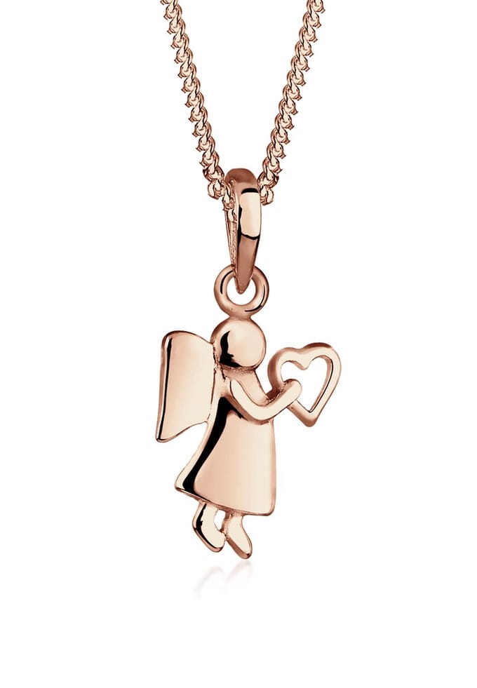 Elli - Halsketting - Dames Engel Hart Talisman in 925 Sterling Zilver - Dames