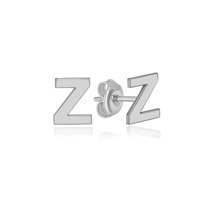 Z initial oorknop zilver