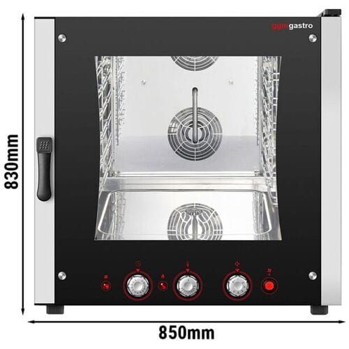 GGM Gastro Kombidämpfer - Manuell - 6x GN 1/1 Zilver / Zwart