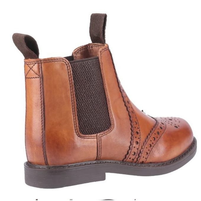 Cotswold Kinderen/Kinderen Nympsfield Leder Chelsea Boot (Tan)