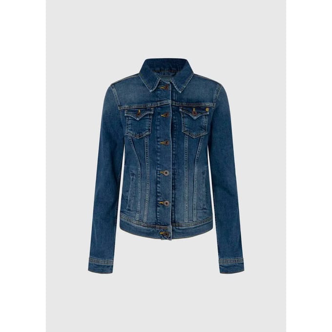 Pepe Jeans Thrift Jasje Blauw S Vrouw