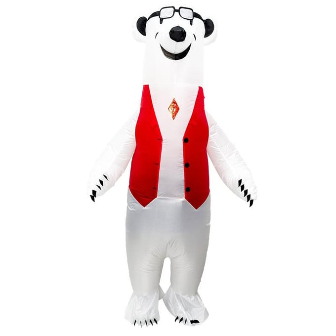 Vest IJsbeer Opblaaspak Volwassen 150-190cm 150-190cm rood