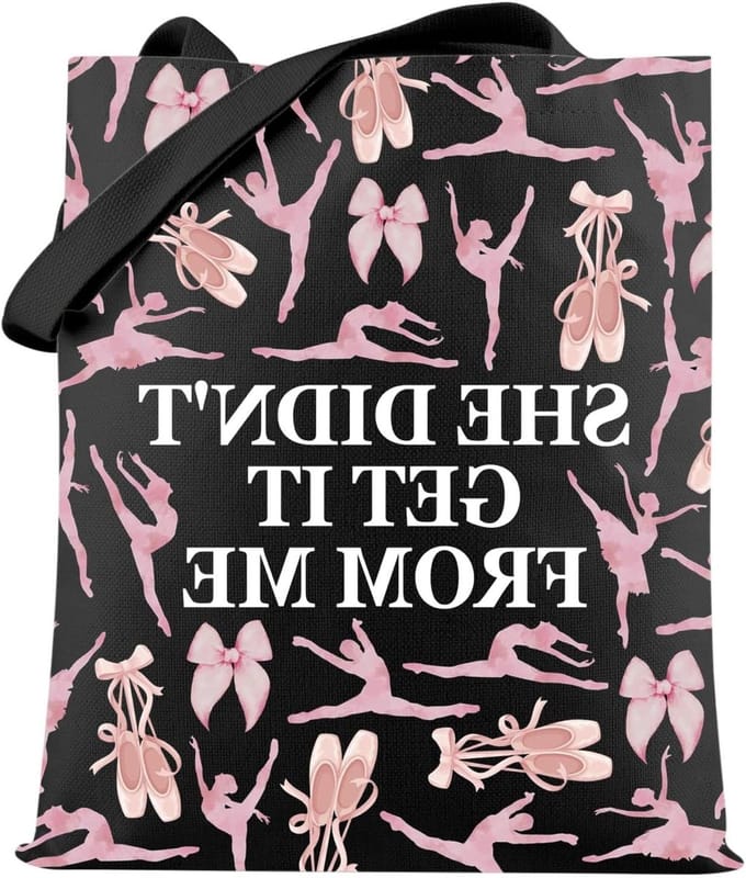 Allecto Plus - Funny Dance Quote Tote Bag voor Dansliefhebbers en Dansmoms