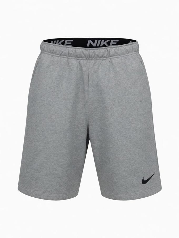 NIKE Dri-Fit Korte Broek Heren - Dark Grey Heather / Black - XL