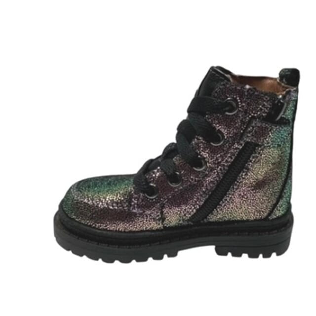 BunniesJR 225703-996 Meisjes Biker Boots - Multicolor - Leer - Ritssluiting