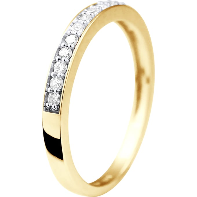 Alliance Diamonds 0,25 Cts Yellow Gold Jewelry