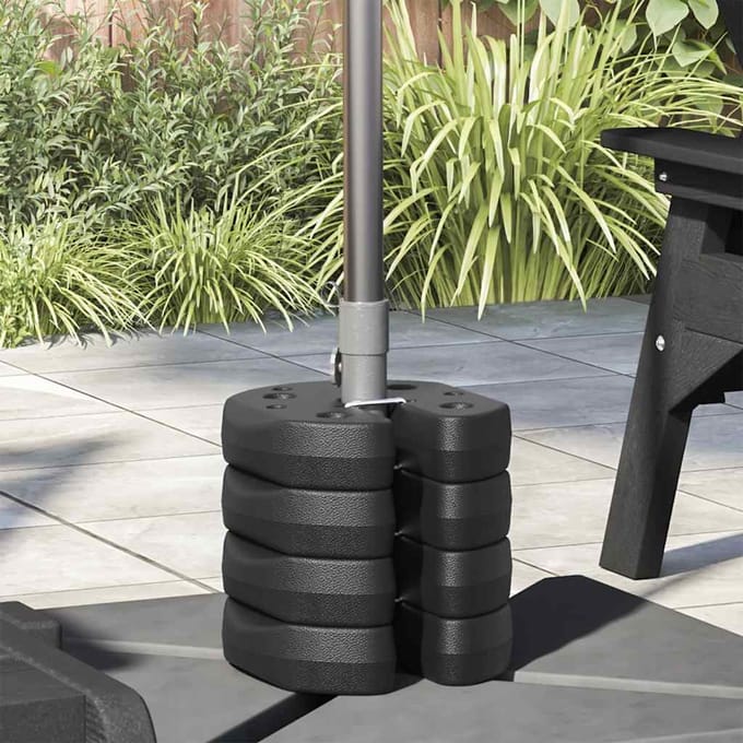 vidaXL - Prieelgewichten - 4 - st - 220x50 - mm - beton - zwart
