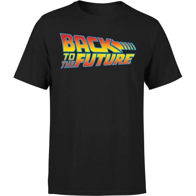 Back to the Future Classic Logo T-shirt - Zwart - L